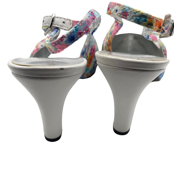 David Tate The Lace Eyelet Lace Kitten Heel Sz 10 - Picture 5 of 6